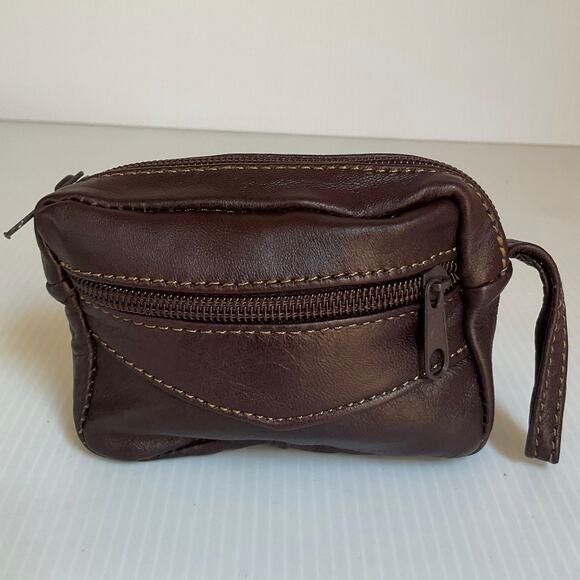 Patchwork Mexican Leather Coin Purse / Monedero de Piel Mexicana Patchwork - Picture 1 of 6